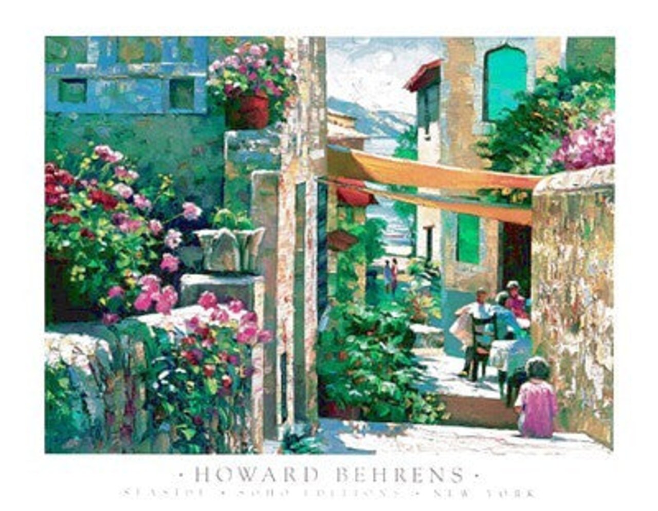 Seaside by Howard Behrens: Coastal Art Print for Home Decor 27 x ...